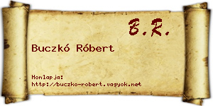 Buczkó Róbert névjegykártya
