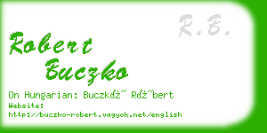 robert buczko business card